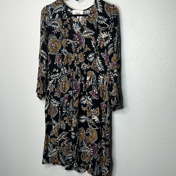 BA&SH- Volver gathered floral-print crepe mini dress - Picture 3 of 8